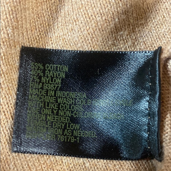 Worthington Elegant everyday Tan Turtleneck Sweater ladies Large - Picture 8 of 8